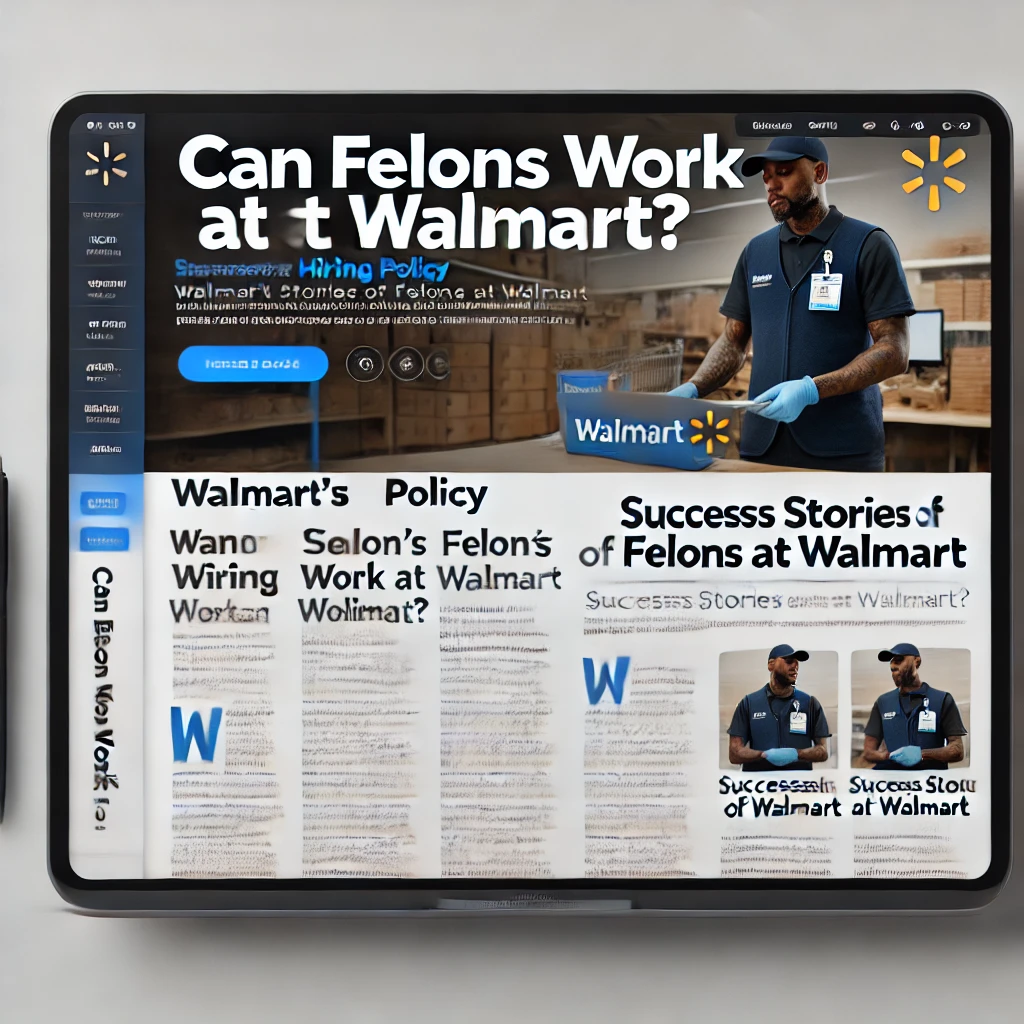 Jobs for felons at Walmart