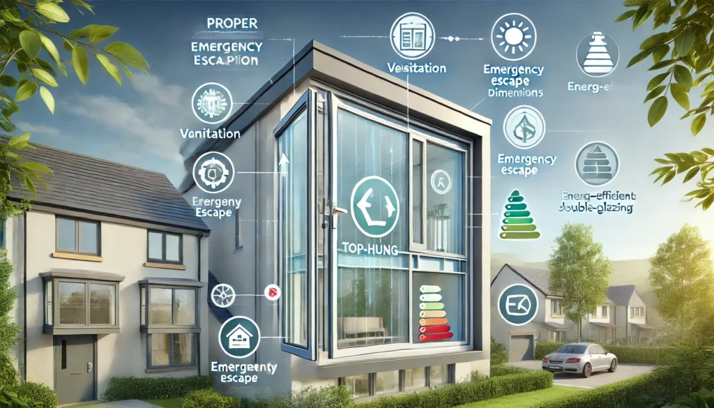 Top hung windows UK legality