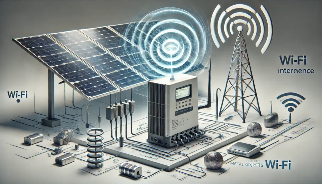 Wi-Fi signal disruption solar panels