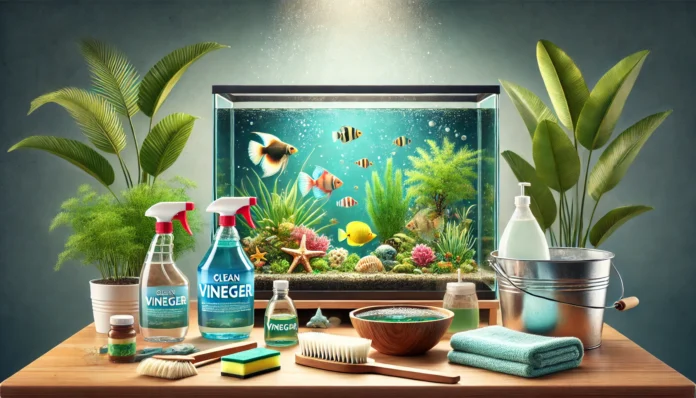 cleaning aquarium with vinegar